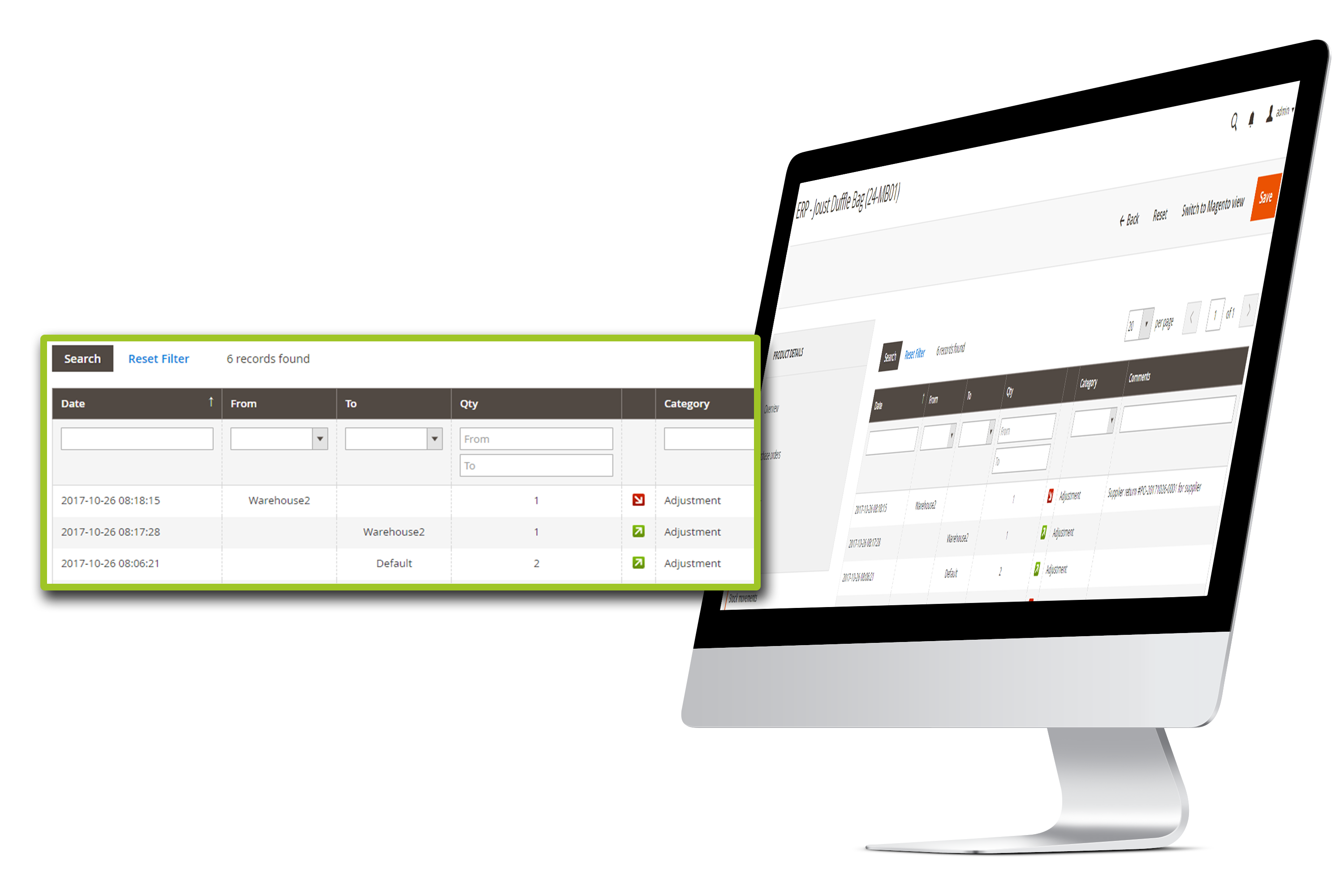 supplier return magento 2 return to vendor order